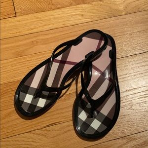Burberry rubber sandals
